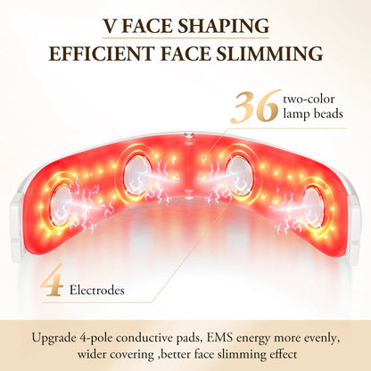 ANLAN V-Face Lifting Beauty Device 4-pole Double Chin Remove Microcurrent Facial Slimming Red/Blue Light Skincare Massager
