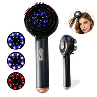 Electric Head Massage Comb Rechargeable 660nm Red Light Hair Care Portable Kneading Relax Head Scalp Massager Blood Circulation