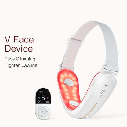 ANLAN V-Face Lifting Beauty Device 4-pole Double Chin Remove Microcurrent Facial Slimming Red/Blue Light Skincare Massager