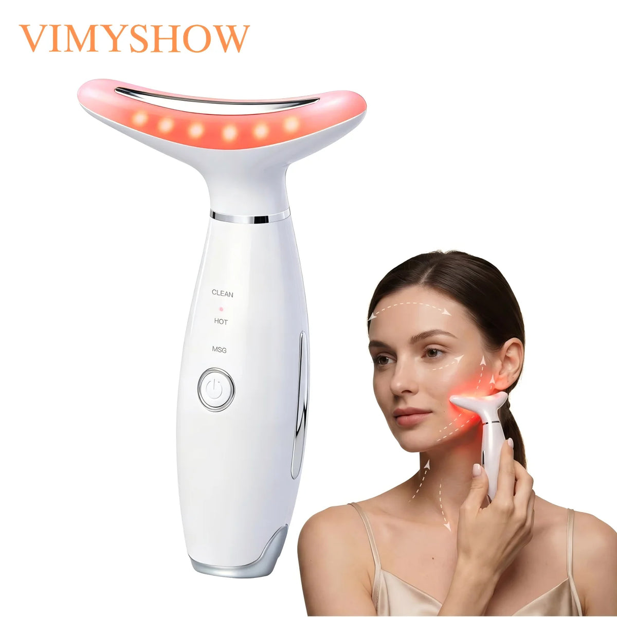 3 in 1 Facial Massager Face Sculpting Tool Skin Tightening Beauty Toning Device Double Chin Reducer for Jawline & Neck Lifting