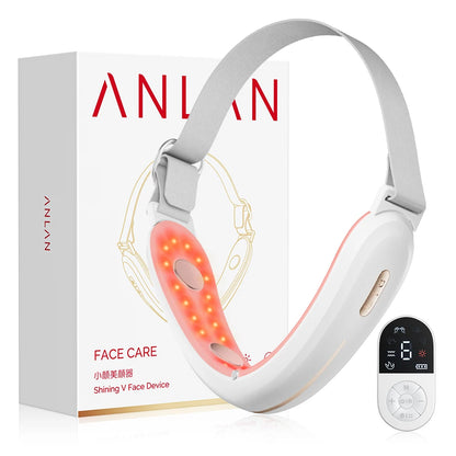 ANLAN V-Face Lifting Beauty Device 4-pole Double Chin Remove Microcurrent Facial Slimming Red/Blue Light Skincare Massager